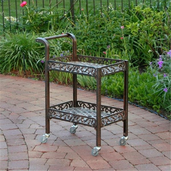 Oakland Living Corporation Oakland Living 6029-AB Mississippi Service Cart - Antique Bronze 6029-AB - main